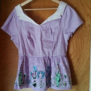Alice in Wonderland blouse